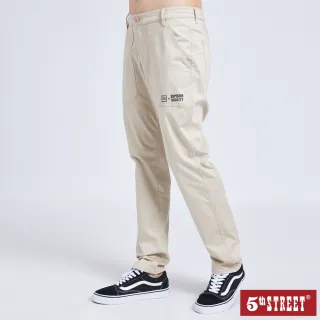 【5th STREET】男休閒抽繩LOGO印花短褲-黑色 歷史價格詳細信息