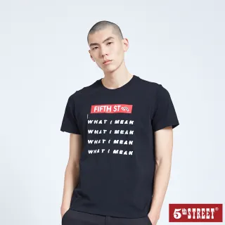 【5th STREET】男錯視LOGO漸層短袖T恤-丈青 歷史價格詳細信息