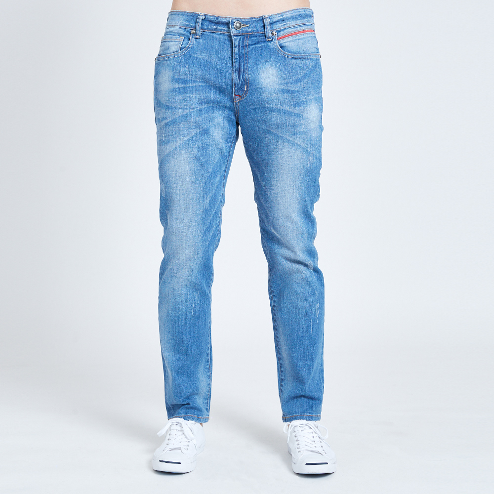 淺藍色微喇牛仔長褲女春季韓版2024新款高腰顯瘦水洗毛邊拖地褲子 歷史價格詳細信息