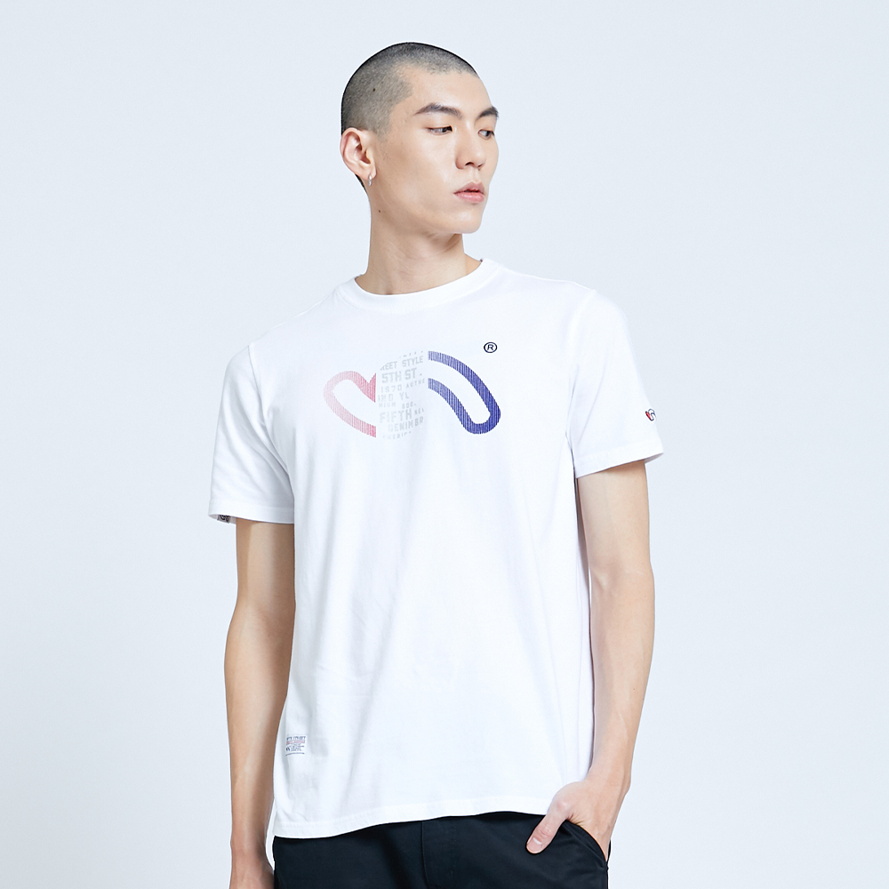 【5th STREET】男LOGO刺繡休閒短褲-黑色 歷史價格詳細信息