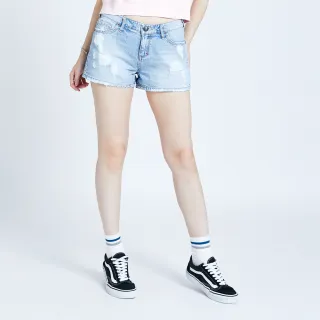 【5th STREET】女刷破超彈窄管直筒破褲-石洗綠 歷史價格詳細信息
