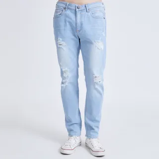 【5th STREET】男美式側貼條短袖T恤-丈青 歷史價格詳細信息