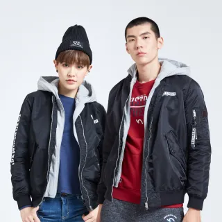 【5th STREET】女可拆帽長版棒球外套-黑色 歷史價格詳細信息