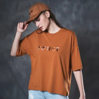 【5th STREET】女裝寬版下擺抽繩連帽T恤-黑色(山形系列) 歷史價格詳細信息
