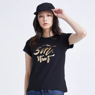 【5th STREET】女燙箔立體文字短袖T恤-白色 歷史價格詳細信息