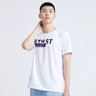 【5th STREET】男美式側貼條短袖T恤-丈青 歷史價格詳細信息