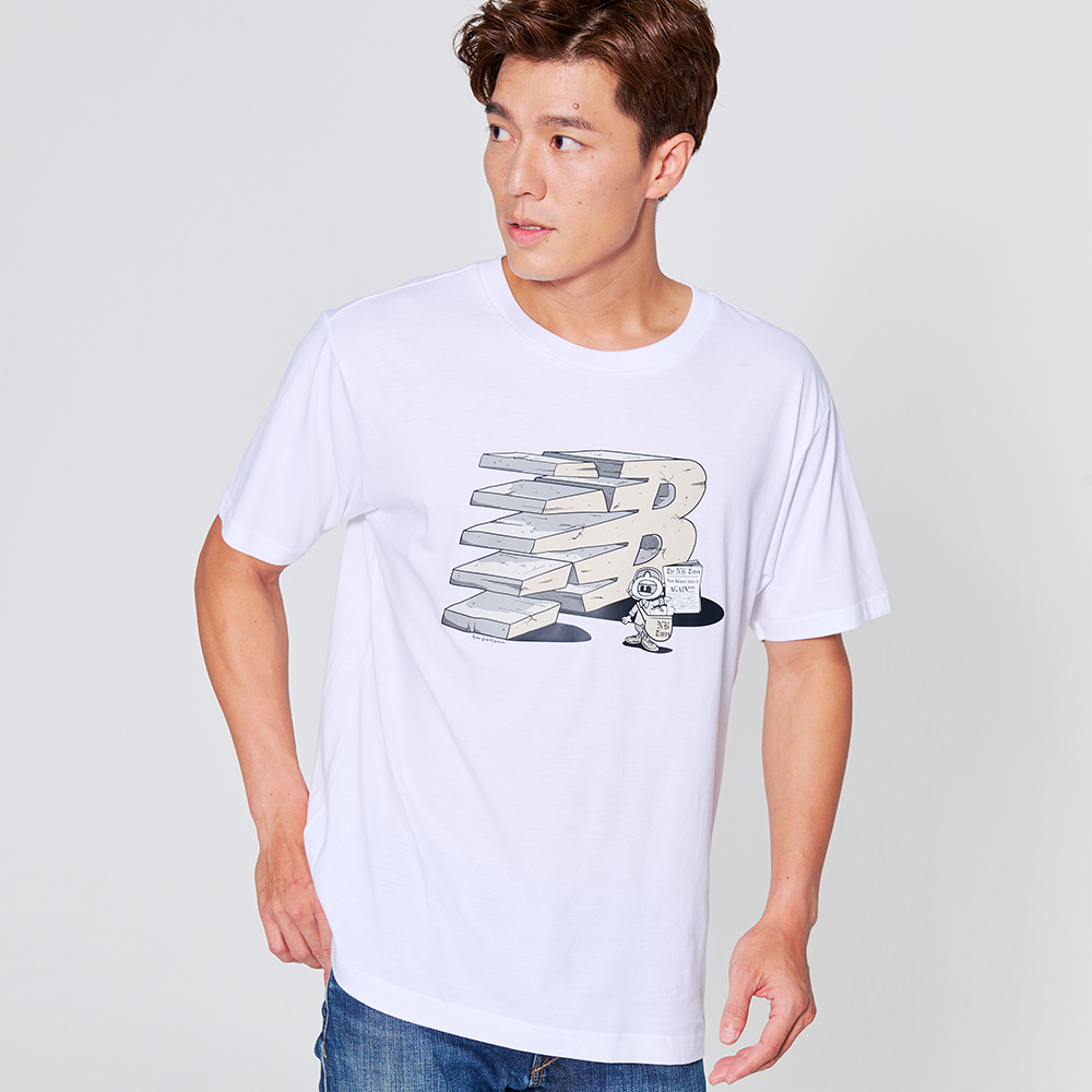【New Balance】NB短袖上衣_男性_白色_AMT21568WT 歷史價格詳細信息