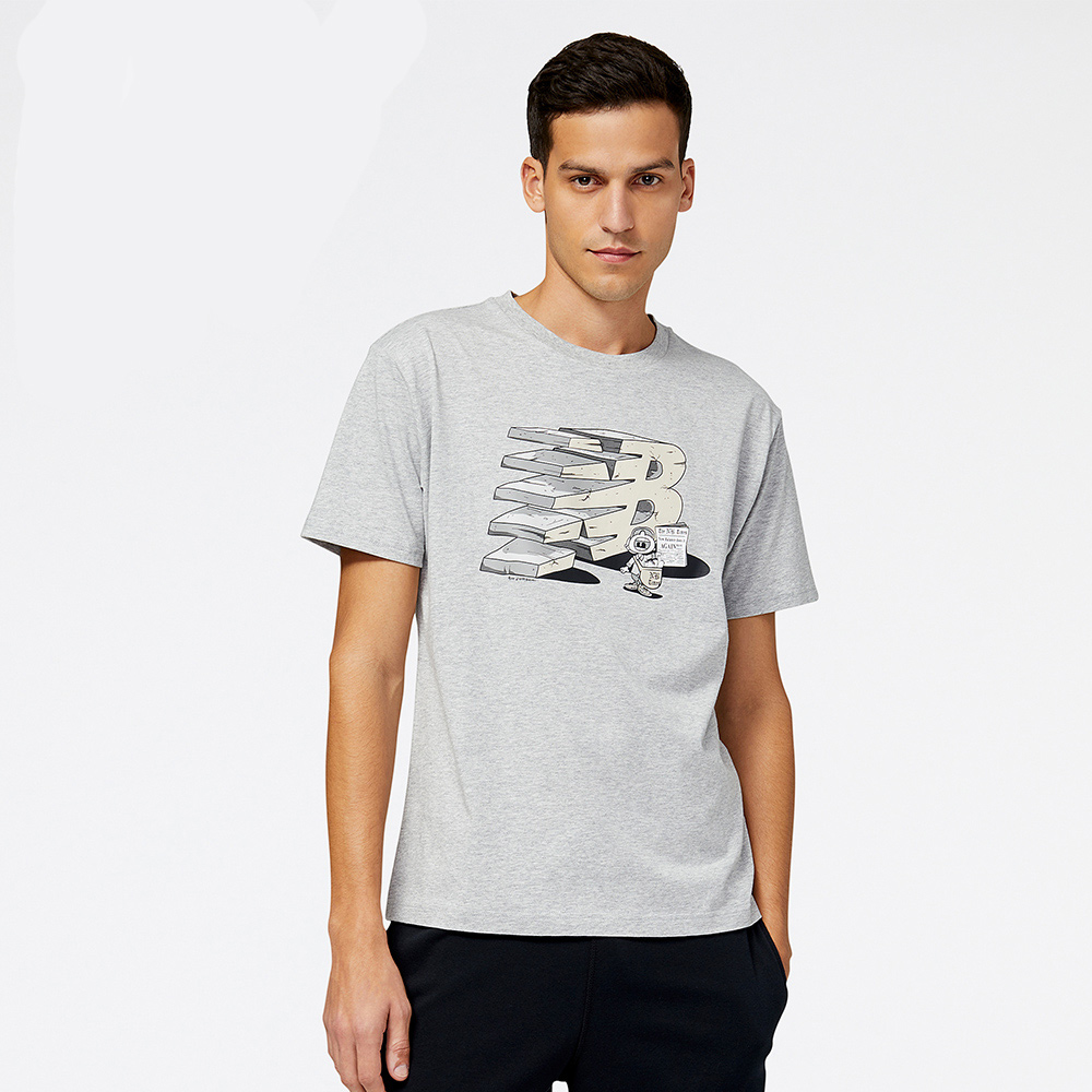 【NEW BALANCE】NB 短袖上衣_男裝_深藍色_AMT21515ECL 歷史價格詳細信息