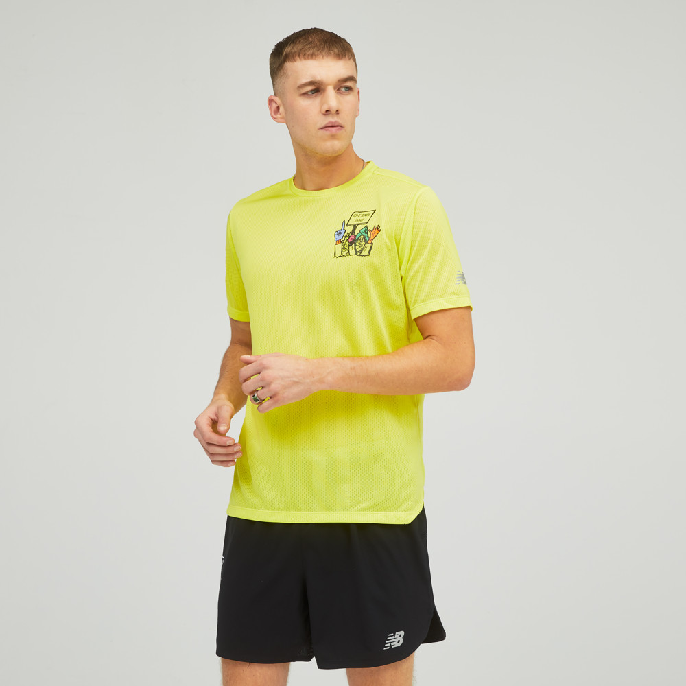 NEW BALANCE 短T NB 綠色 輕量 透氣 運動 短袖 男 MT41222DEK 歷史價格詳細信息