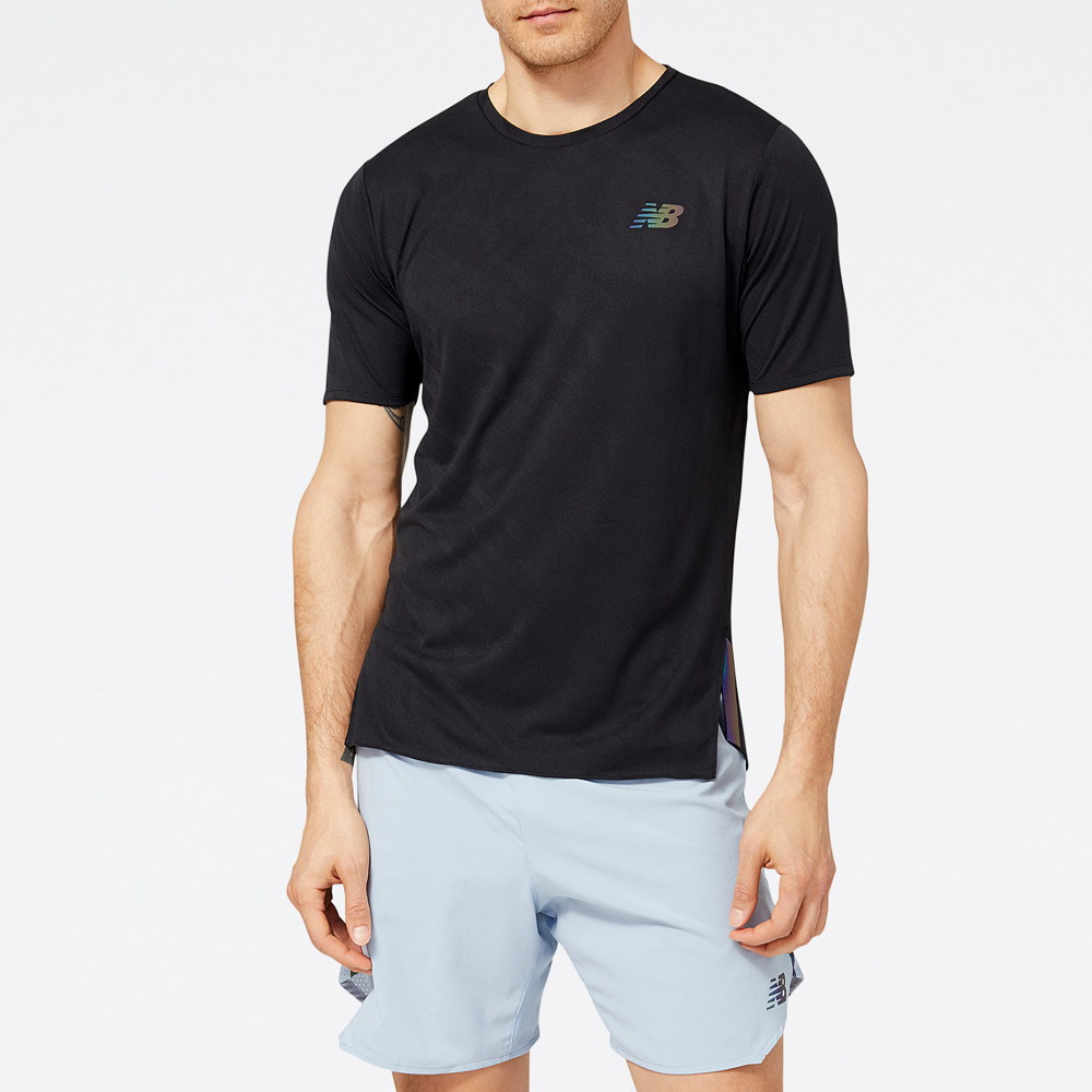 【NEW BALANCE】NB 短袖上衣_男裝_深藍色_AMT21515ECL 歷史價格詳細信息