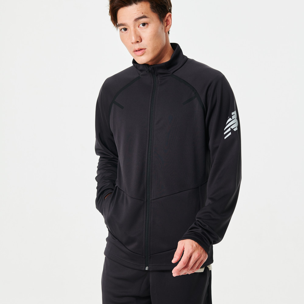 NEW BALANCE 外套 NB 黑色 立領 彈性 運動外套 男 MJ41178BK 歷史價格詳細信息