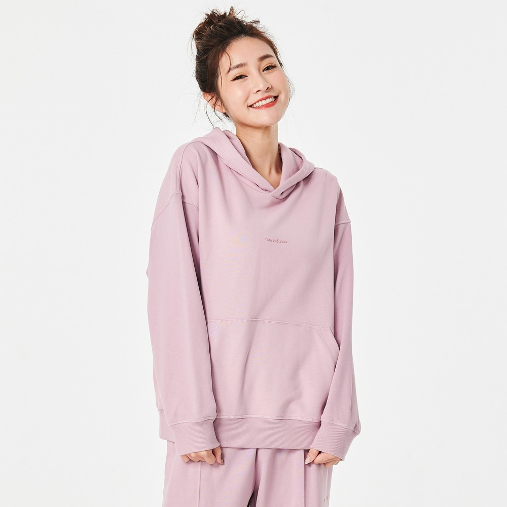 NEW BALANCE 帽T NB 粉色 刺繡LOGO 連帽 上衣 女 WT41537OUK 歷史價格詳細信息