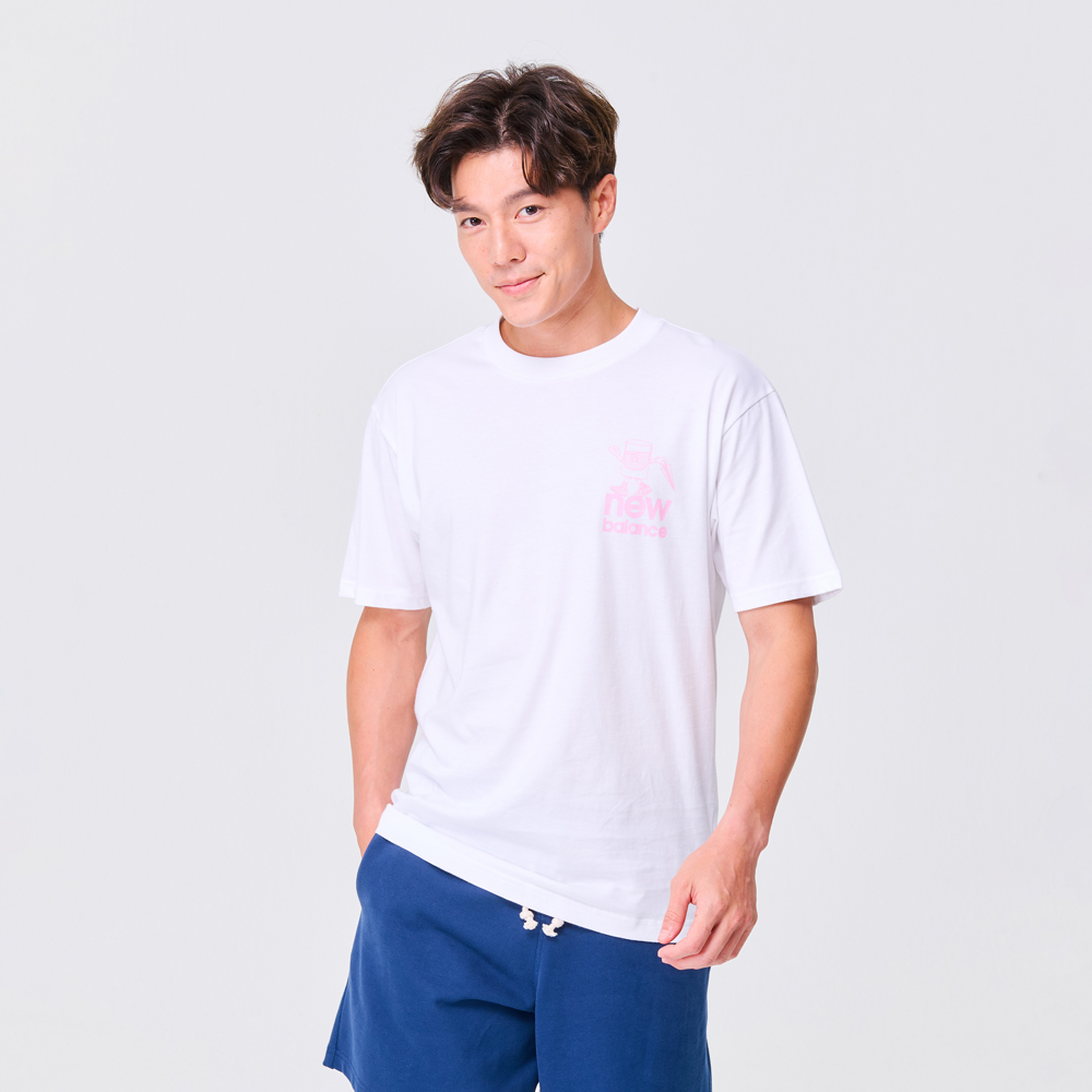 【New Balance】NB短袖上衣_男性_白色_AMT21568WT 歷史價格詳細信息