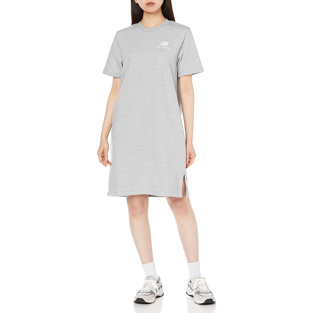 [New Balance]寬鬆圓領刺繡LOGO短袖上衣_女性_白色_AWT33510WT 歷史價格詳細信息