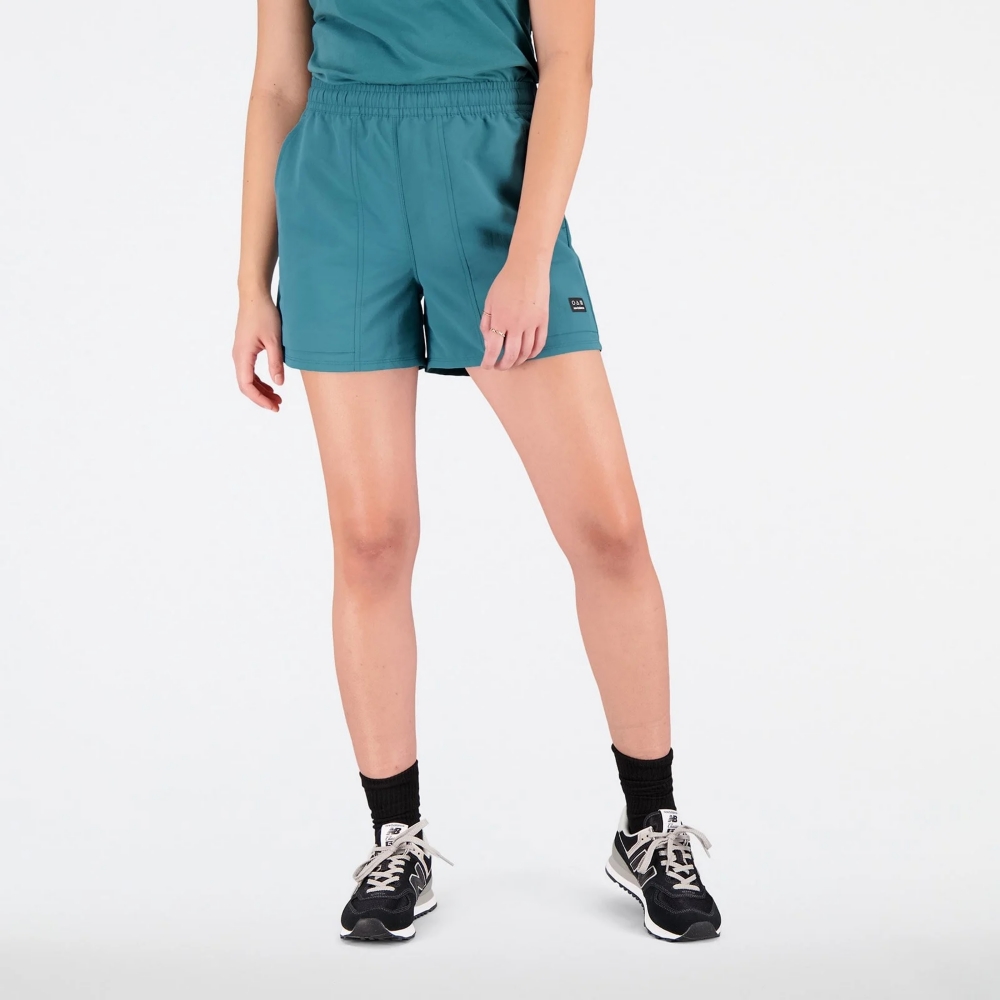 NEW BALANCE 短褲 NB 綠色 抽繩 休閒 滑面短褲 男 MS33513FUG 歷史價格詳細信息