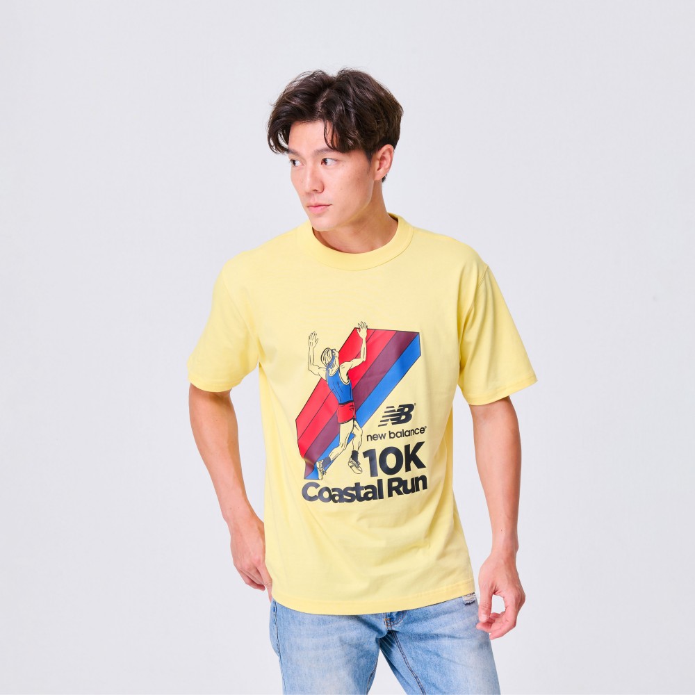 【New Balance】 NB 趣味插圖短袖上衣_男性_白色_AMT31562WT 歷史價格詳細信息