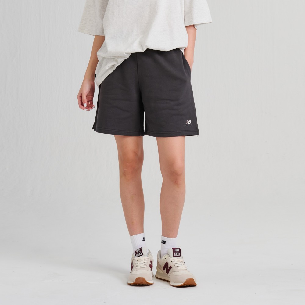 【New Balance】 NB 鬆緊口袋休閒短褲_女性_花灰色_AWS33500SAH 歷史價格詳細信息