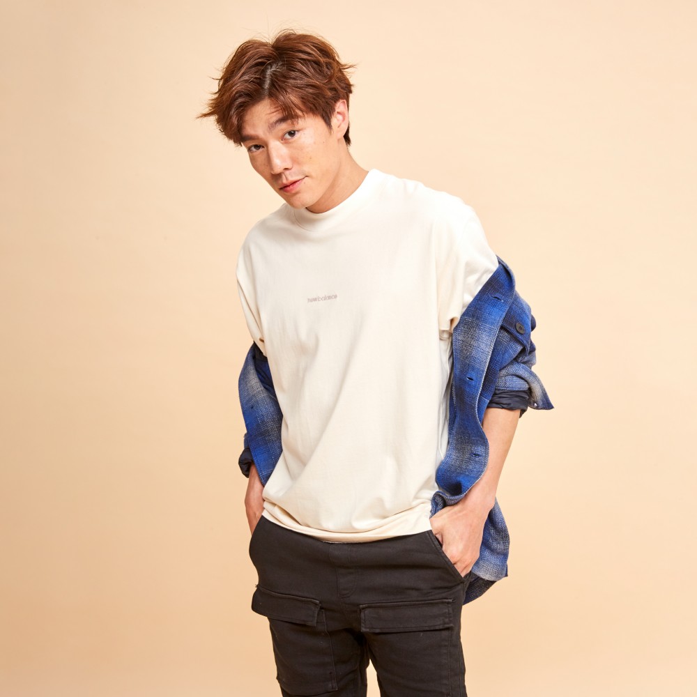 [New Balance]圓領NB刺繡棉質長袖上衣_女性_墨灰色_WT33509ACK 歷史價格詳細信息