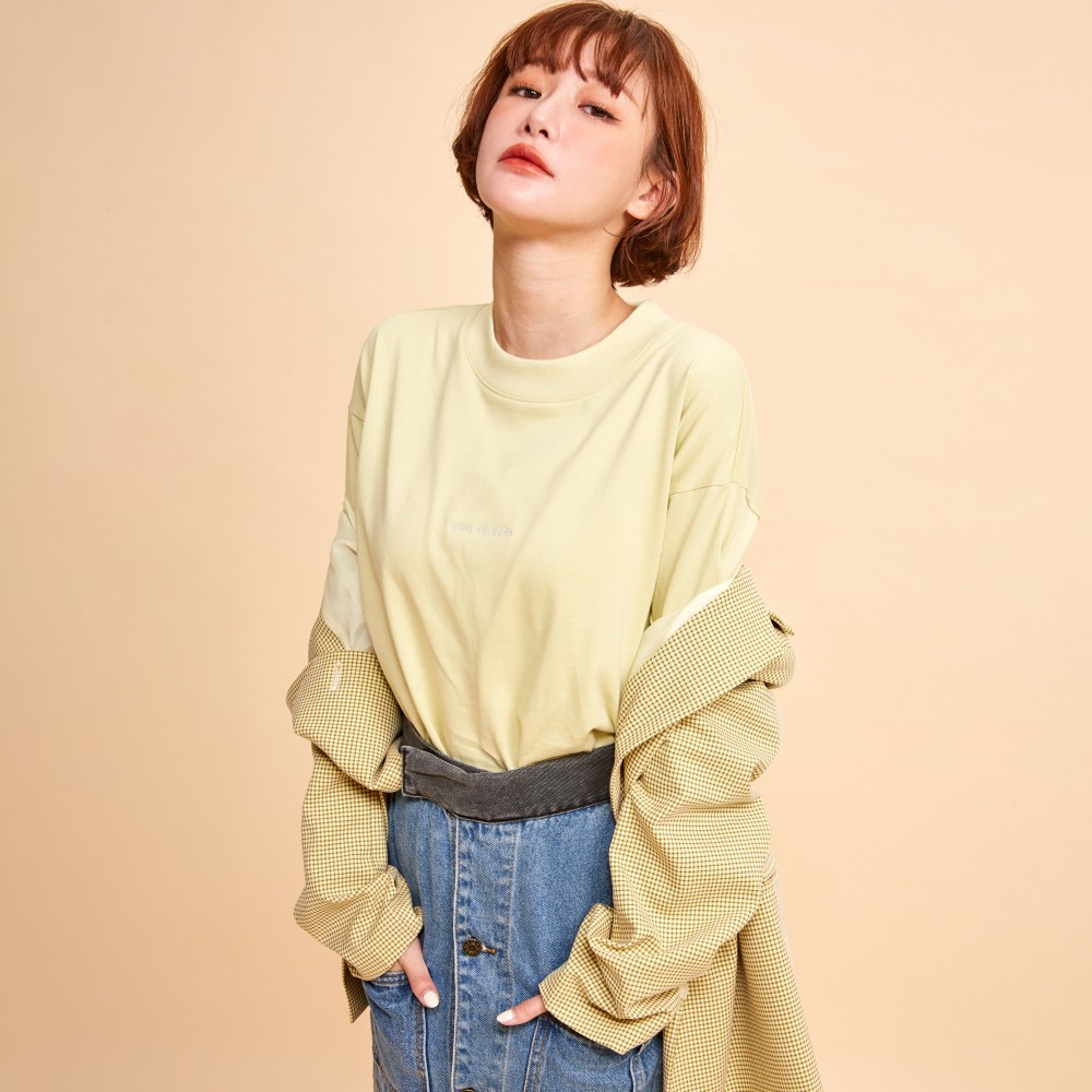 [New Balance]圓領NB刺繡棉質長袖上衣_女性_墨灰色_WT33509ACK 歷史價格詳細信息