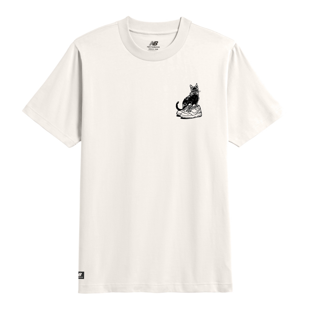 【NEW BALANCE】NB 藝術家短袖上衣_男裝_白色_MT13556WT(美版 版型偏大) 歷史價格詳細信息