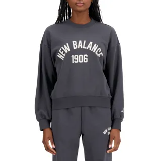 【New Balance】簡約落肩長袖上衣_女性_墨灰色_WT33553ACK 歷史價格詳細信息