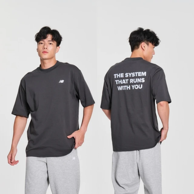 【New Balance】厚磅反光標語短袖上衣_男性_白色_MT41554WT 歷史價格詳細信息
