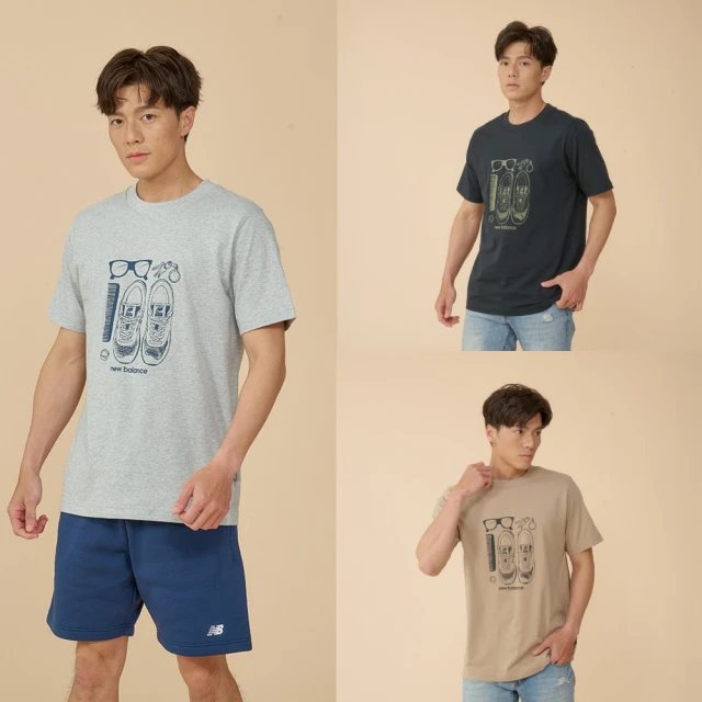【NEW BALANCE】NB 圖案T恤 短袖上衣 運動上衣 LOGO衣 休閒T恤 男女款 多色(MT41591SOT-F&WT41587LIN-F) 歷史價格詳細信息