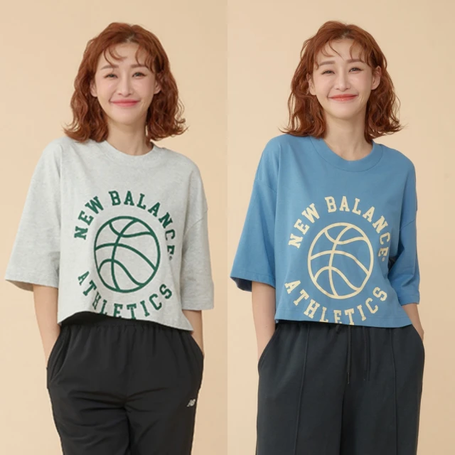 【New Balance】圖案長袖上衣 長袖上衣 男 大學T 藍色 美版_MT43575NNY-F 歷史價格詳細信息