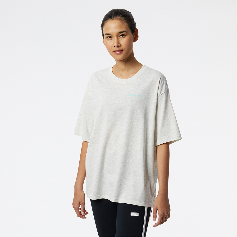 【New Balance】NB短袖上衣_女性_灰色_WT03805AG 歷史價格詳細信息