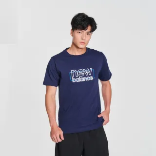 【New Balance】 NB 短袖上衣_男性_深藍色_AMT23502NGO 歷史價格詳細信息