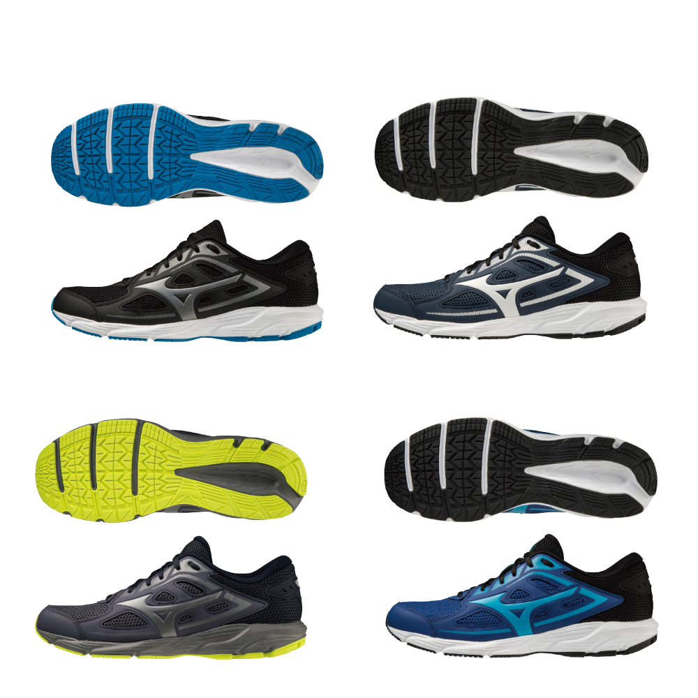 美津濃 Mizuno Spark 7  男 慢跑鞋 運動 路跑 基本款 舒適 透氣  黑/藍 K1GA220351 現貨 歷史價格詳細信息