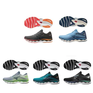 Mizuno 美津濃 男款 慢跑鞋 WAVE SKY 6 一般型 超寬楦 跑步 穩定 包覆 -藍- J1GC221153 歷史價格詳細信息