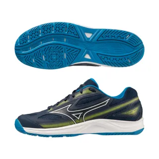 Mizuno 美津濃 網球鞋 Break Shot 4 AC 男鞋 藍 白 網布 皮革 抓地 運動鞋 61GA2340-28 歷史價格詳細信息