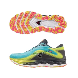 Mizuno 美津濃 慢跑鞋 Wave Sky 7 男鞋 橘 黑 頂級回彈 ENERZY CORE中底 J1GC2302-05 歷史價格詳細信息