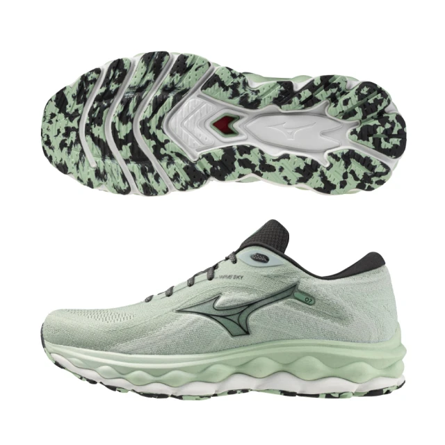 Mizuno 美津濃 男款 慢跑鞋 WAVE SKY 6 一般型 超寬楦 跑步 穩定 包覆 -藍- J1GC221153 歷史價格詳細信息