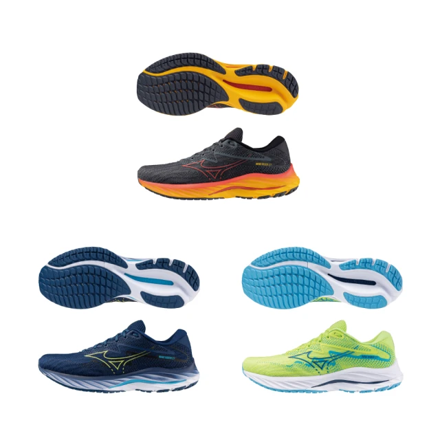 Mizuno 美津濃 男款 慢跑鞋 WAVE RIDER 27 SSW 一般型 超寬楦 灰綠- J1GC237604 歷史價格詳細信息