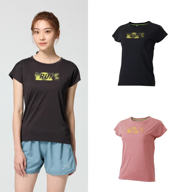 【MIZUNO 美津濃】女款路跑短袖T恤 K2TAB70109（黑） 歷史價格詳細信息