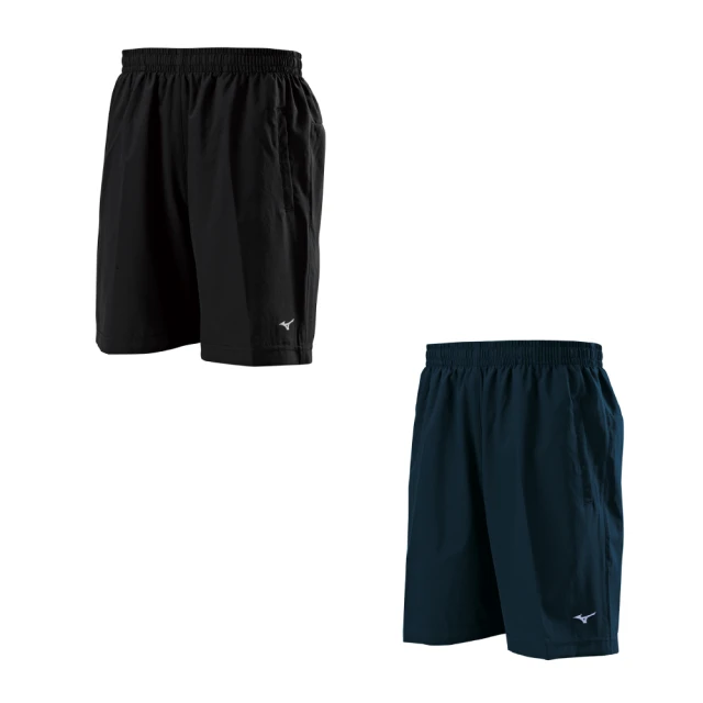Mizuno 平織短褲 [32TBA05581] 男 短褲 平織 運動褲 休閒 舒適 拉鍊口袋 藍 歷史價格詳細信息