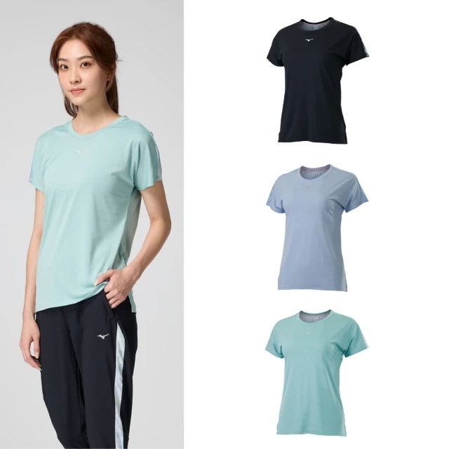 Mizuno 美津濃 女款 短袖 POLO衫 吸汗速乾 抗紫外線 刺繡LOGO -灰黑- 32TA171509 歷史價格詳細信息