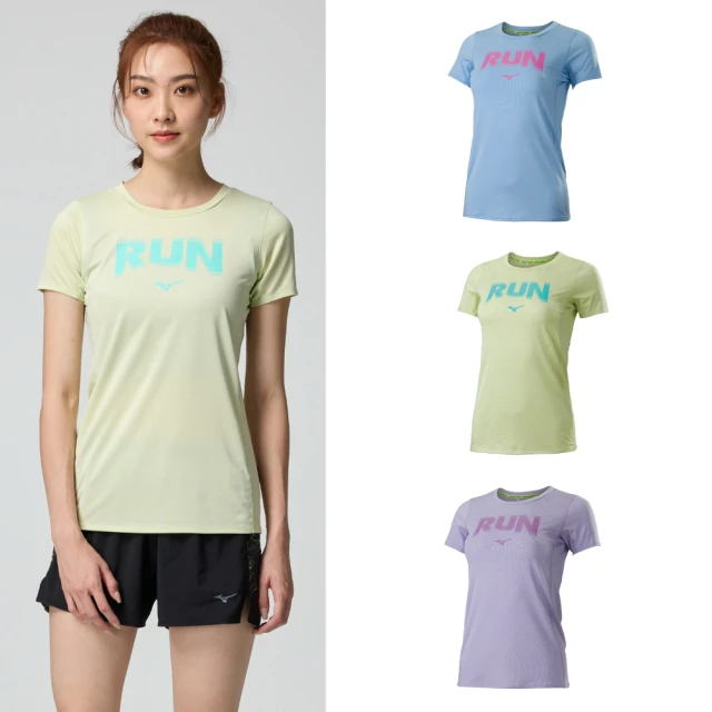 【MIZUNO 美津濃】女路跑短袖T恤 J2TAB20109（黑） 歷史價格詳細信息