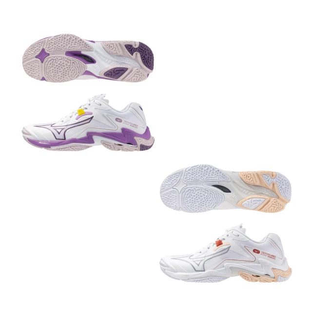 Mizuno 美津濃 排球鞋 Wave Lightning Z8 女鞋 白 紫 輕量 止滑 室內運動 羽排鞋 美津濃 V1GC2400-10 歷史價格詳細信息
