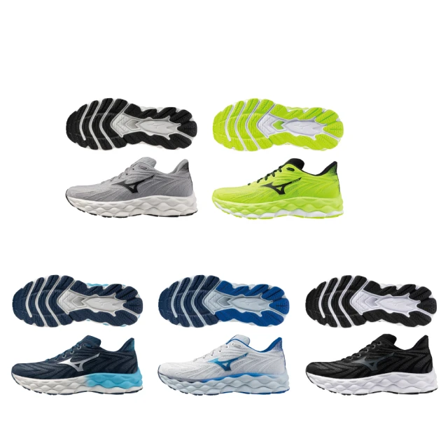 Mizuno 美津濃 男款 慢跑鞋 WAVE SKY 6 一般型 超寬楦 跑步 穩定 包覆 -藍- J1GC221153 歷史價格詳細信息