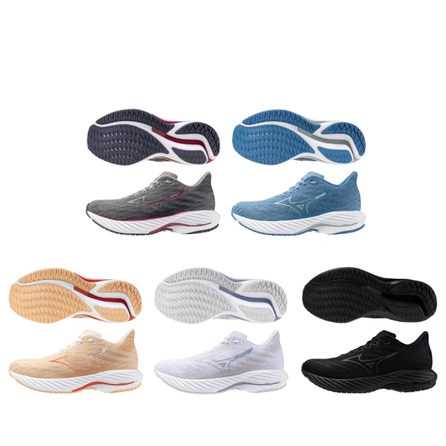 Mizuno 美津濃 慢跑鞋 Wave Rider 28 女鞋 藍 白 波浪片 支撐 運動鞋 J1GD2403-27 歷史價格詳細信息