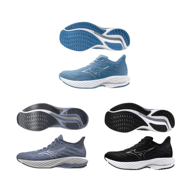 Mizuno 美津濃 慢跑鞋 Wave Rider 28 女鞋 藍 白 波浪片 支撐 運動鞋 J1GD2403-27 歷史價格詳細信息