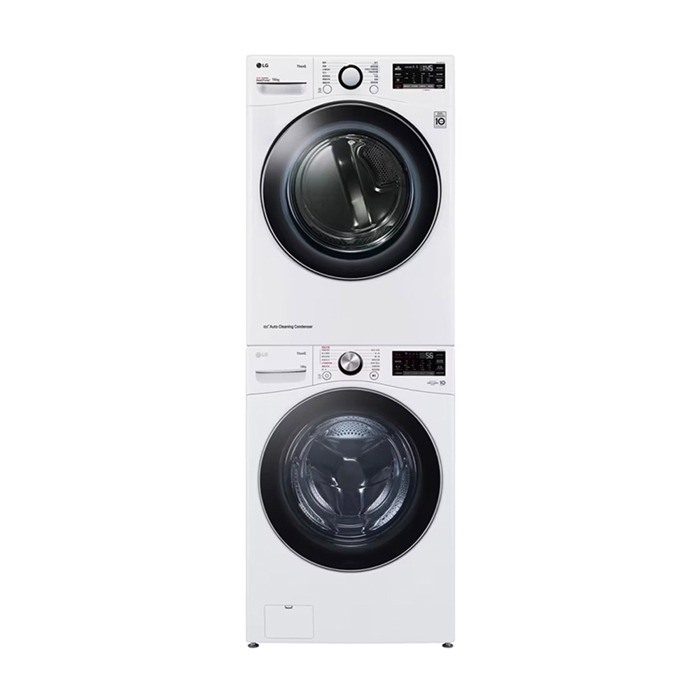 LG樂金 16公斤免曬衣機+18公斤滾筒蒸洗脫洗衣機 WR-16HW+WD-S18VCW 大型配送 歷史價格詳細信息