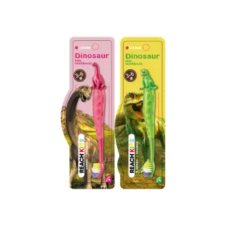 恐龍 兒童牙刷 附牙刷蓋 學童牙刷 3-5歲適用 (3入 透明綠) 歷史價格詳細信息