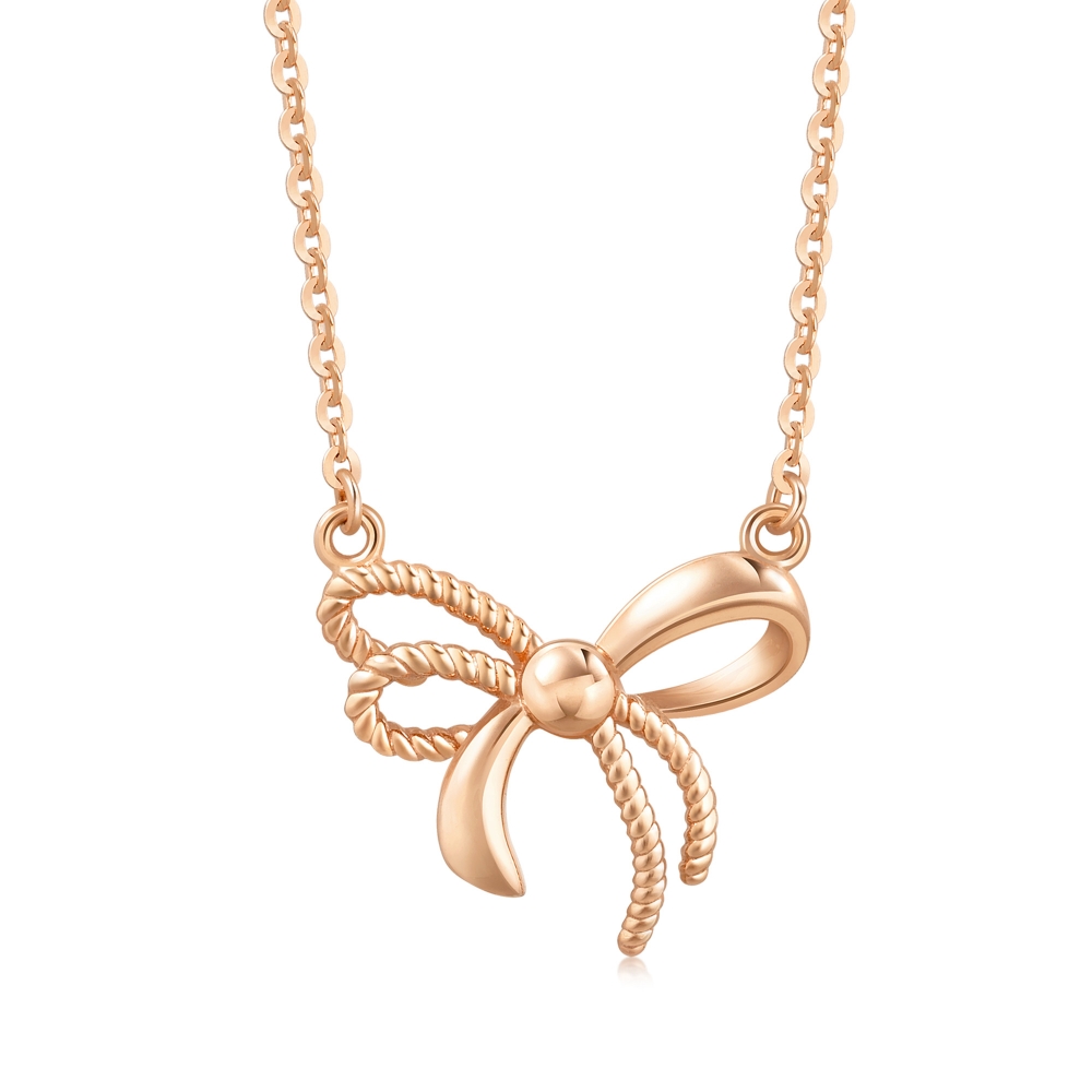 【點睛品】全18K Daily Luxe 鏤空蝶羽 珍珠貝母18K玫瑰金項鍊 歷史價格詳細信息