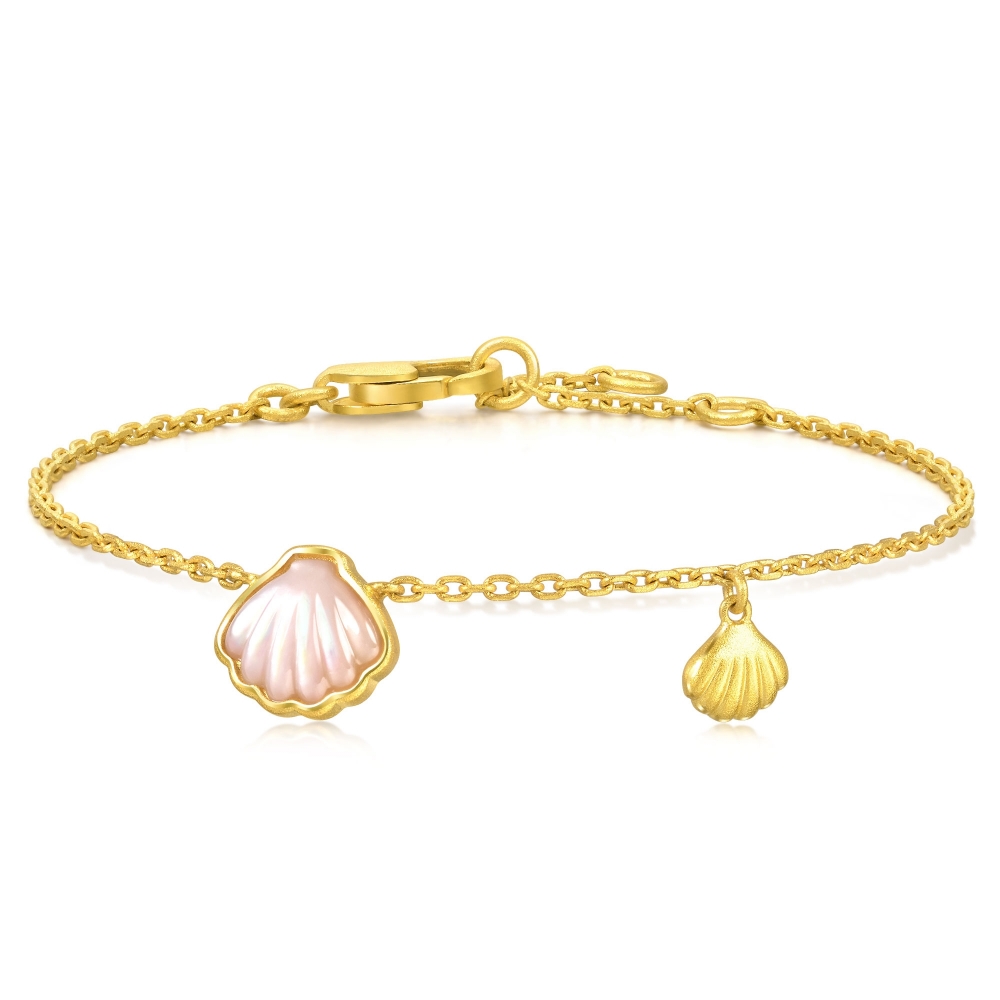 黃金手鍊 愛情幸運結 9999純黃金 黃金手鏈 晶漾金飾鑽石JingYang Jewelry 歷史價格詳細信息