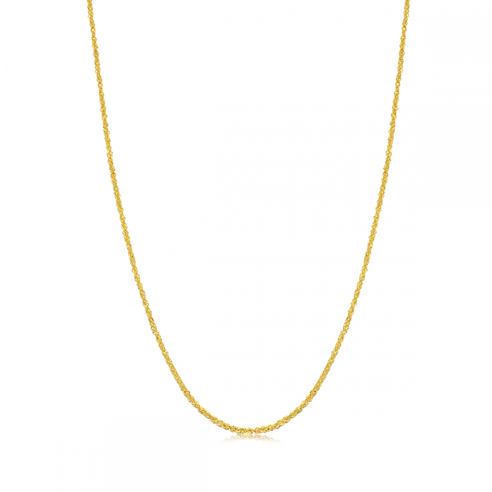 點睛品 機織素鍊 黃金項鍊 50cm_計價黃金 歷史價格詳細信息