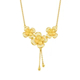 【點睛品】丁香花 婚嫁黃金耳環_計價黃金(一對) 歷史價格詳細信息